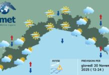 Meteo Liguria, in arrivo il freddo e prime nevicate sui rilievi meteo Liguria giovedì 20 novembre 2025