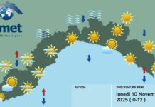 Meteo Liguria, nuvole in aumento nel pomeriggio ma niente pioggia meteo Liguria lunedì 10 novembre 2025