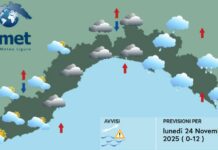 Meteo Liguria, nuovo peggioramento con pioggia e neve sui rilievi meteo Liguria luned' 24 novembre 2025