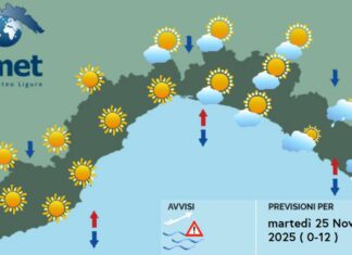 Meteo Liguria, tempo più stabile ma temperature ancora in calo meteo liguria martedì 25 novembre 2025