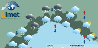 Meteo Liguria, temporali e pioggia a tratti anche molto intensa su centro-ponente meteo liguria sabato 15 novembre 2025