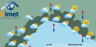 Meteo Liguria, in arrivo un peggioramento, nuvole e pioggia nel week end meteo Liguria 14 novembre 2025
