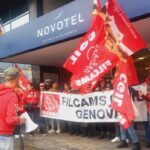 Novotel presidio protesta Genova