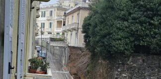Maltempo a Genova, sgomberata nella notte la frana di Pegli Pegli via Nicoloso da Recco Genova frana