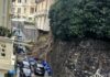 Maltempo a Genova, strade allagate a Sestri Ponente, tromba d’aria a Pegli frana Pegli via Nicoloso da Recco