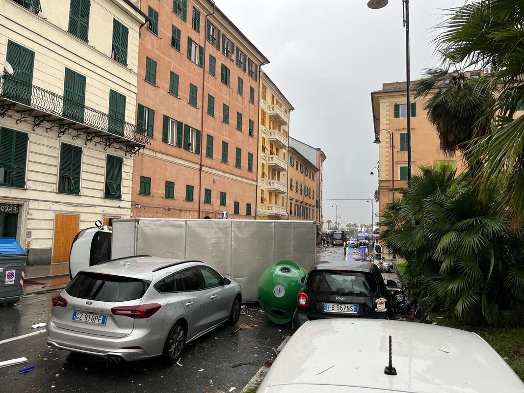 Pegli tromba d'aria 15 novembre 2025