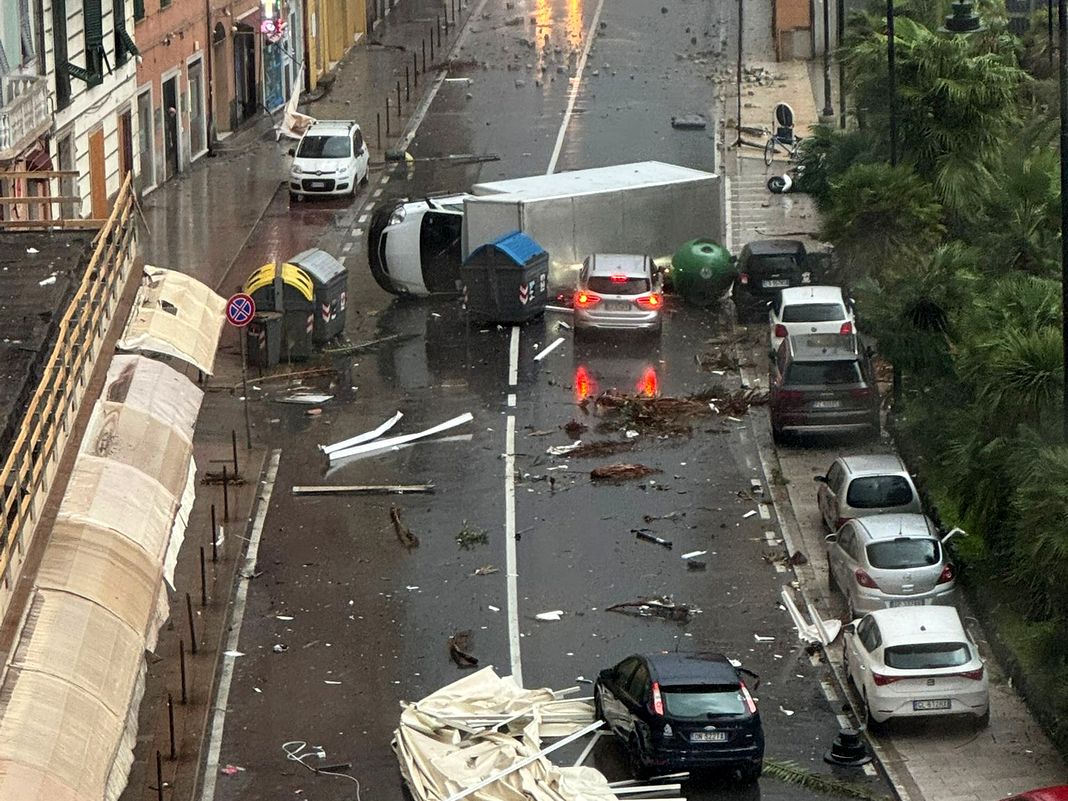 tromba d'aria a Pegli