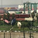 Prà container caduti Terminal PSA