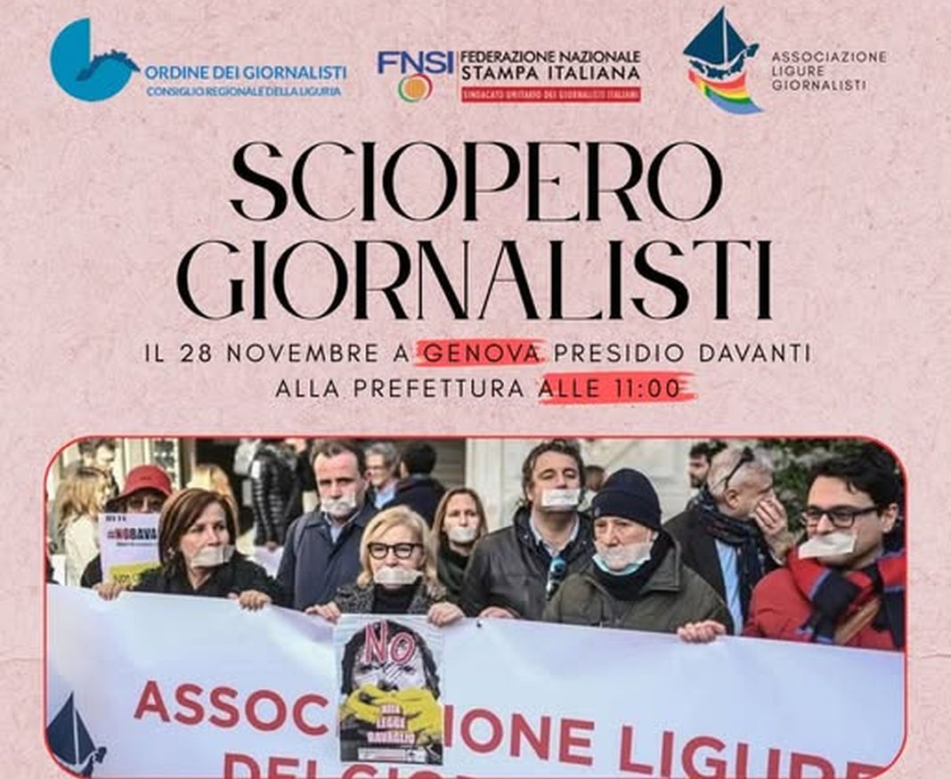 sciopero giornalisti genova