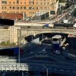 Genova, tre Tir in Sopraelevata in rapida sequenza Sopraelevata TIR