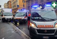 Genova, mattinata da incubo: raffica di incidenti e traffico in tilt Ambulanza Genova
