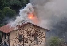 Incendio in un palazzo a Pontetto, soccorsi sul posto Incendio palazzo Pontetto