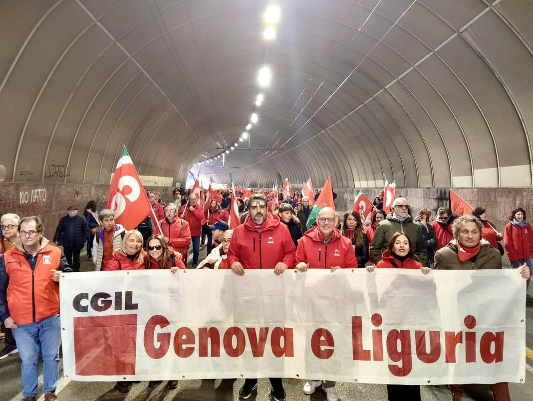 corteo Cgil genova 12 dicembre 2025