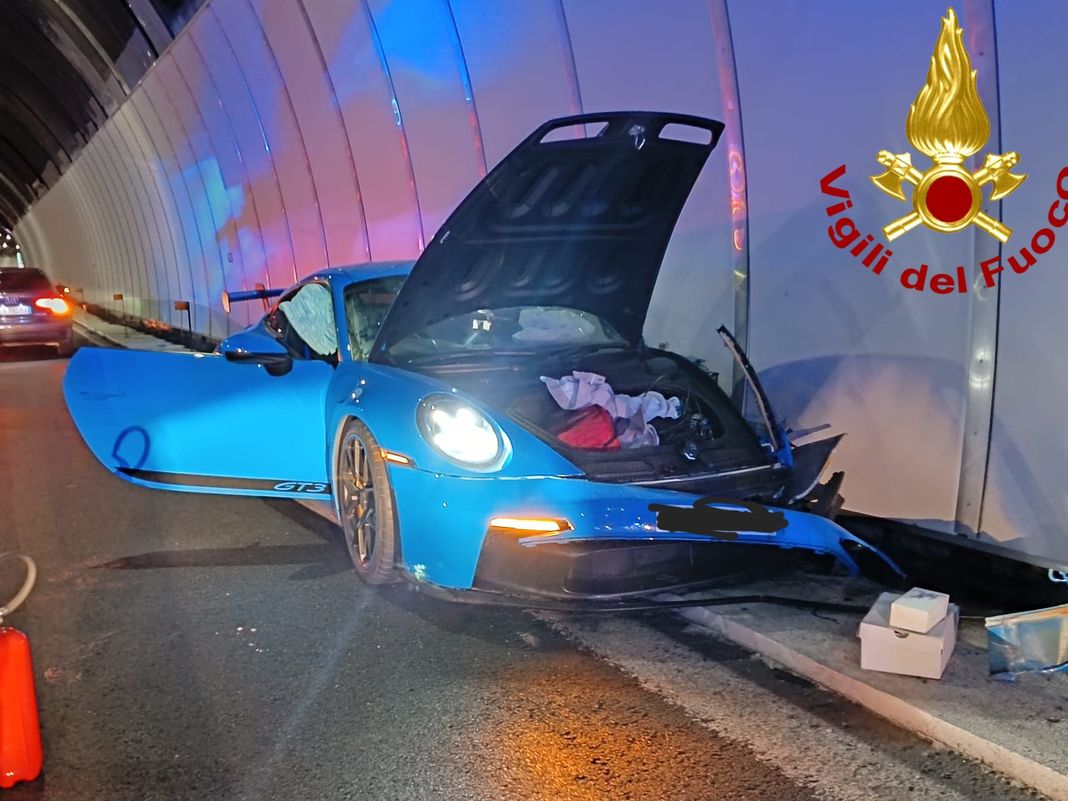 Masone incidente a26 porsche gt3