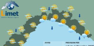 Meteo Liguria, migliora il tempo ma con velature e passaggi nuvolosi meteo Liguria sabato 6 dicembre 2025