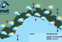 Meteo Liguria, aumentano le nuvole, peggiora domani e torna il freddo meteo Liguria lunedì 15 dicembre 2025