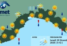 Meteo Liguria, graduale aumento delle nuvole e calano le temperature meteo Liguria lunedì 29 dicembre 2025