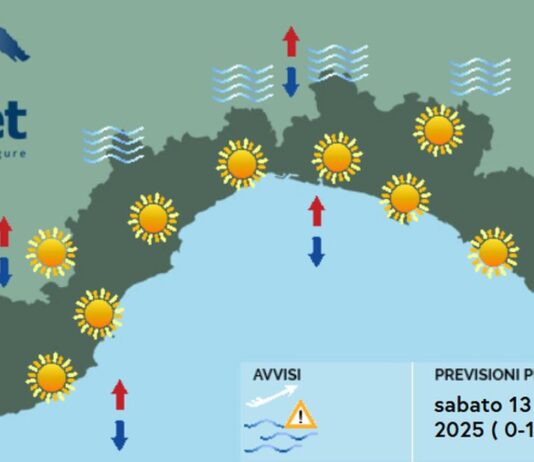Meteo Liguria, cielo sereno e tempo stabile nel week end meteo Liguria sabato 13 dicembre 2025
