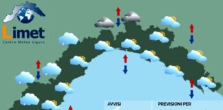 Meteo Liguria, ancora nuvole e piovaschi, lunedì forte peggioramento meteo liguria sabato 20 dicembre 2025