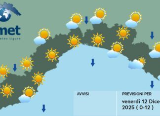 Meteo Liguria, migliora il tempo, almeno sino a domani meteo Liguria venerdì 12 dicembre 2025