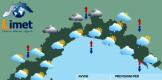 Meteo Liguria, ancora nuvole in aumento e possibili piovaschi meteo Liguria venerdì 19 dicembre 2025