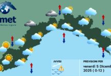 Meteo Liguria, graduale miglioramento e temperature in aumento meteo Liguria venerdì 5 dicembre 2025