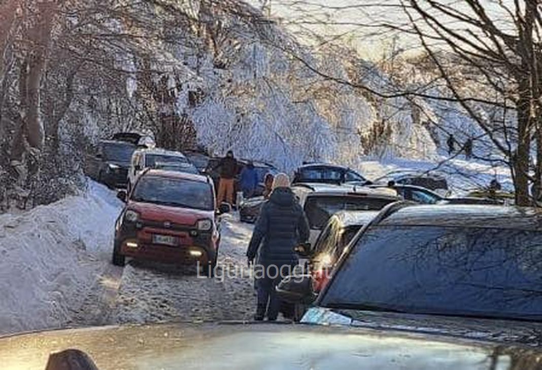 neve beigua strada bloccata