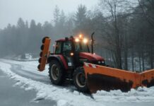 Allerta Gialla per neve in Liguria, in arrivo ondata di maltempo neve, spazzaneve, strade