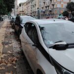 Sampierdarena auto danneggiate via Cantore