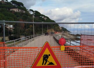 Passeggiata Cogoleto – Varazze ancora chiusa Varazze passeggiata mare bloccata