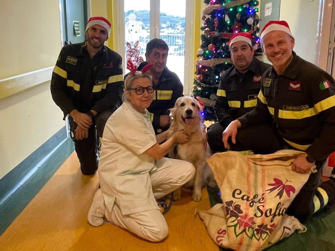 vigili fuoco natale ospedale imperia