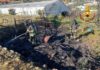 Arma di Taggia, incendio in una baracca: intervento dei vigili del fuoco Baracca a fuoco Arma di Taggia