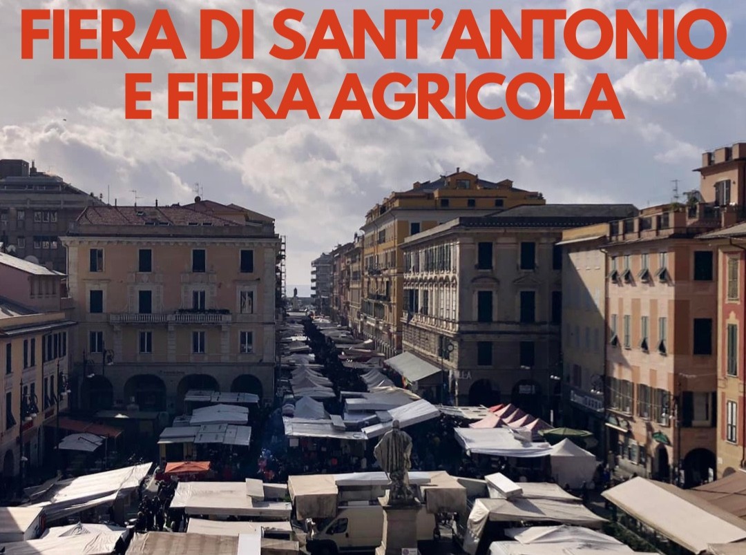 Chiavari, nel weekend la Fiera di Sant’Antonio e la Fiera Agricola Fiera Sant'Antonio e Fiera Agricola Chiavari