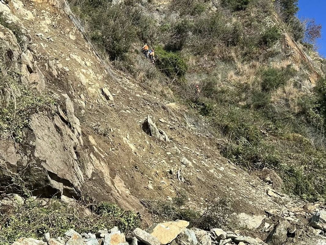 Frana di Arenzano, sopralluogo del vice ministro Rixi frana Arenzano 29 gennaio 2026