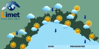Meteo Liguria, inizio d’anno con aumento delle nuvole e piovaschi meteo Liguria giovedì 1 gennaio 2026