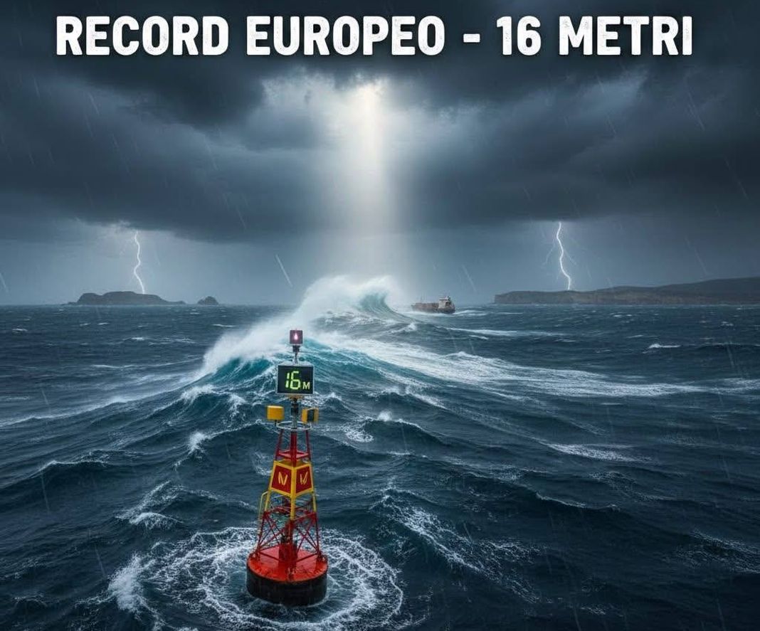Onda record nel Mediterraneo per il ciclone Harry, è il cambiamento climatico onda record mediterraneo