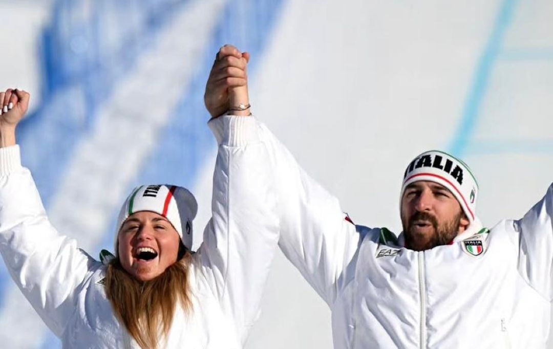 Olimpiadi Milano Cortina, medaglia d’argento per il genovese Lorenzo Sommariva Michela Moioli Lorenzo Sommariva