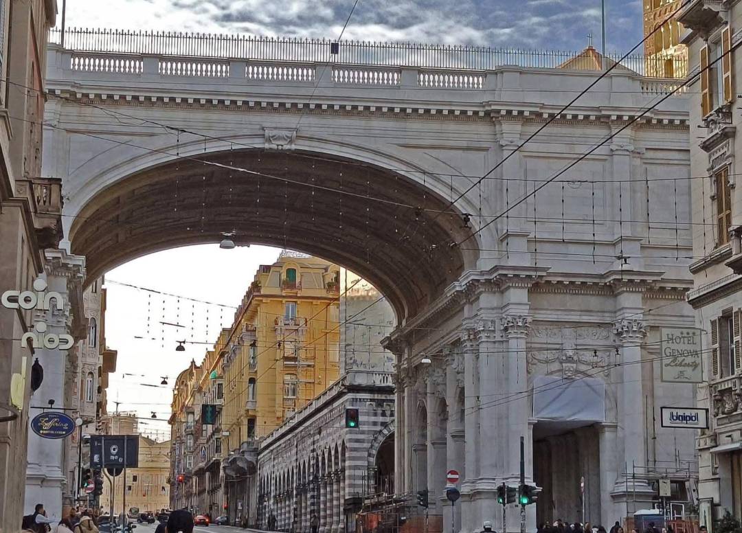 Genova, rimossi dopo anni i ponteggi del Ponte Monumentale Ponte Monumentale fine lavori