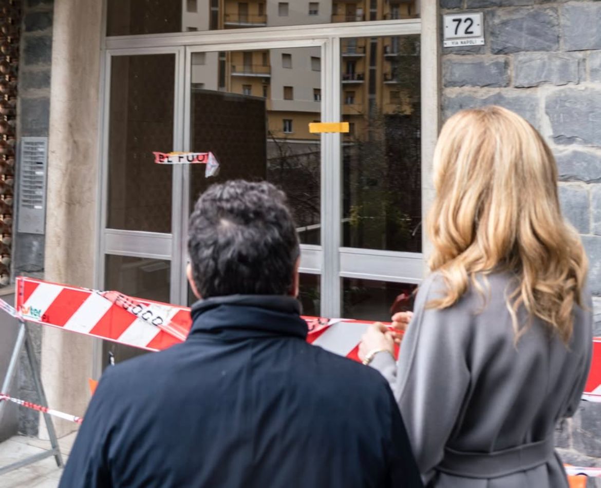 Genova, frana in via Napoli: sopralluogo della sindaca Salis frana via Napoli Salis