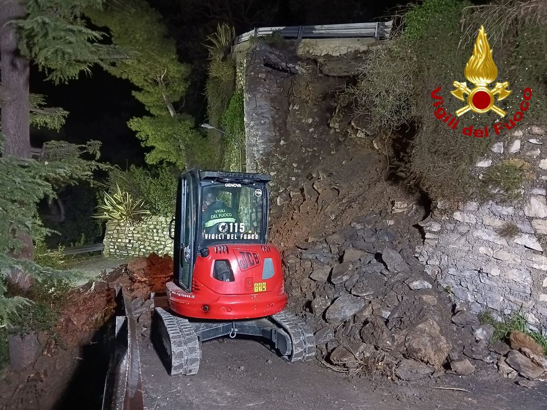 camogli frana 8 febbraio 2026