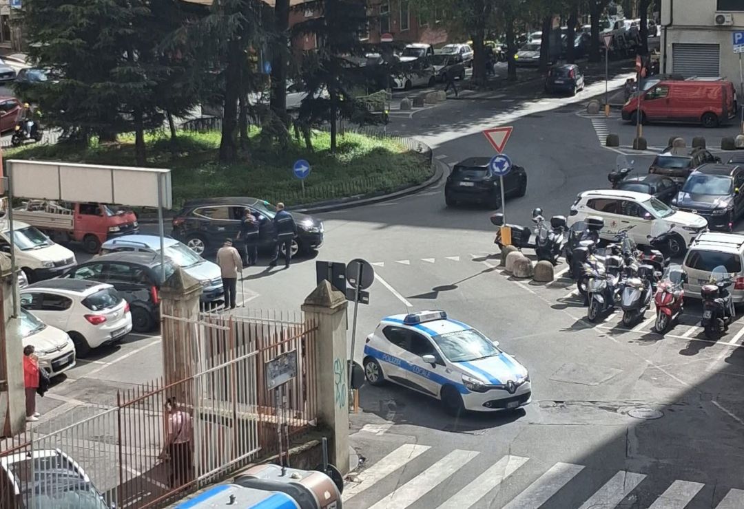 Via Robino chiusa
