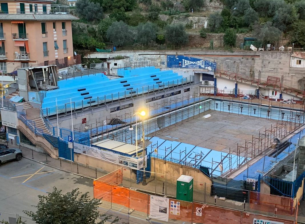 Bogliasco piscina lavori
