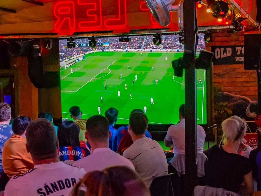 pub partita schermo