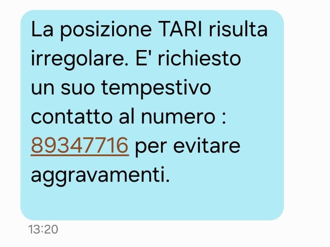 Genova, truffe via sms su false comunicazioni TARI TARI truffa sms