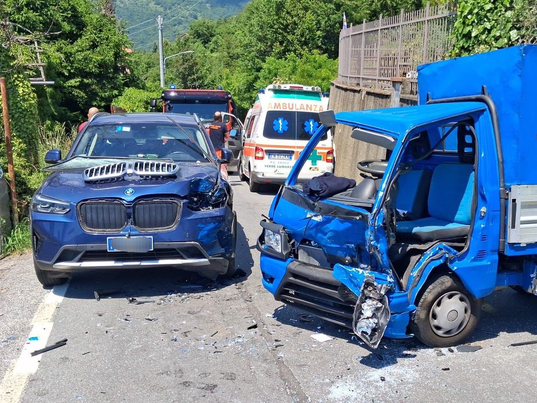 Bargagli, frontale sulla strada per Sant’Alberto, due feriti gravi incidente bargagli 24 maggio 2026