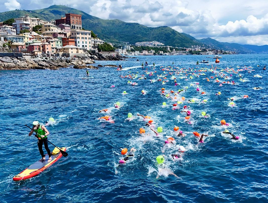 Genova, arriva la Traversata Crêuza de Mä, balneazione vietata nel tratto di mare nuoto genova italian open water swim traversata creuza de ma