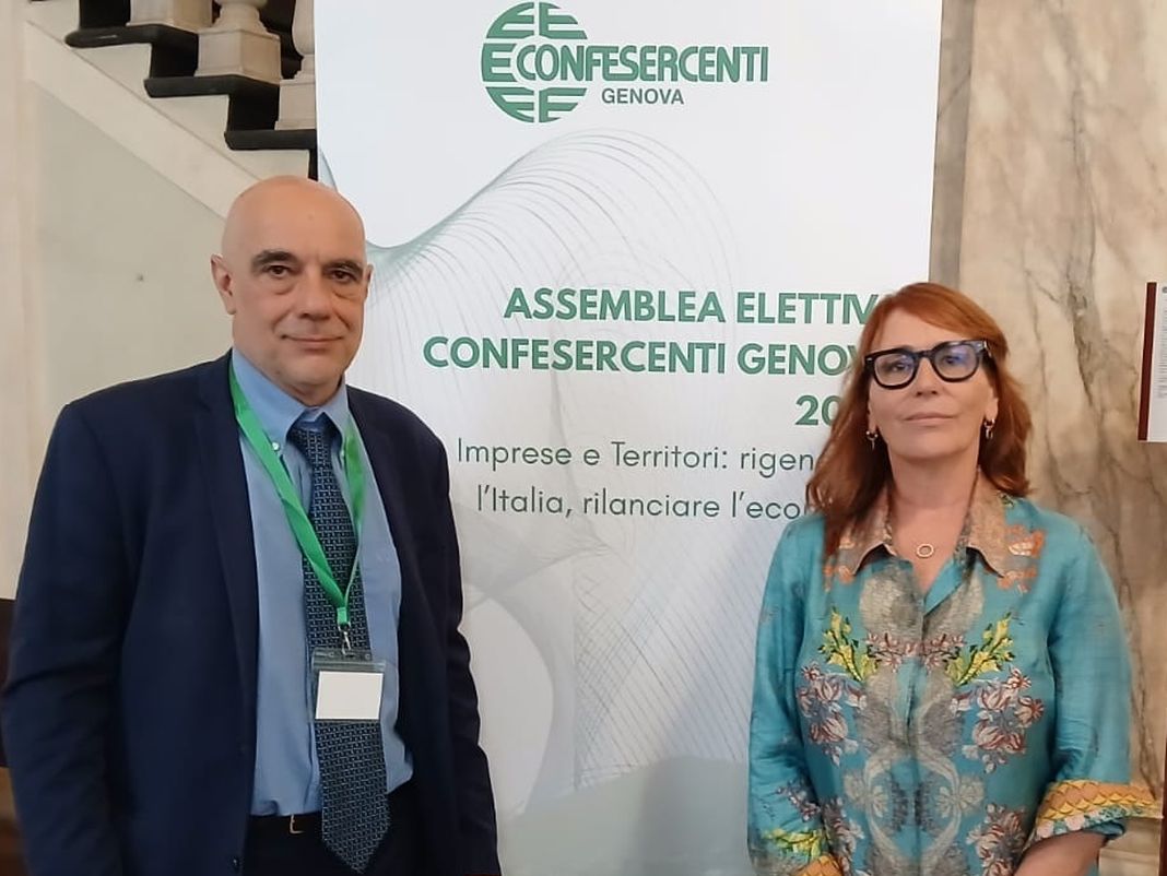 Genova, Massimiliano Spigno confermato alla guida di Confesercenti massimiliano spigno confesercenti tiziana beghiin commercio