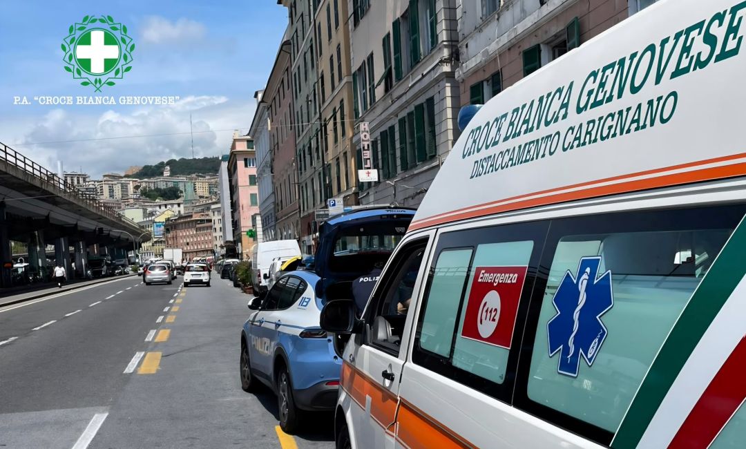 ambulanza aggressione via Gramsci