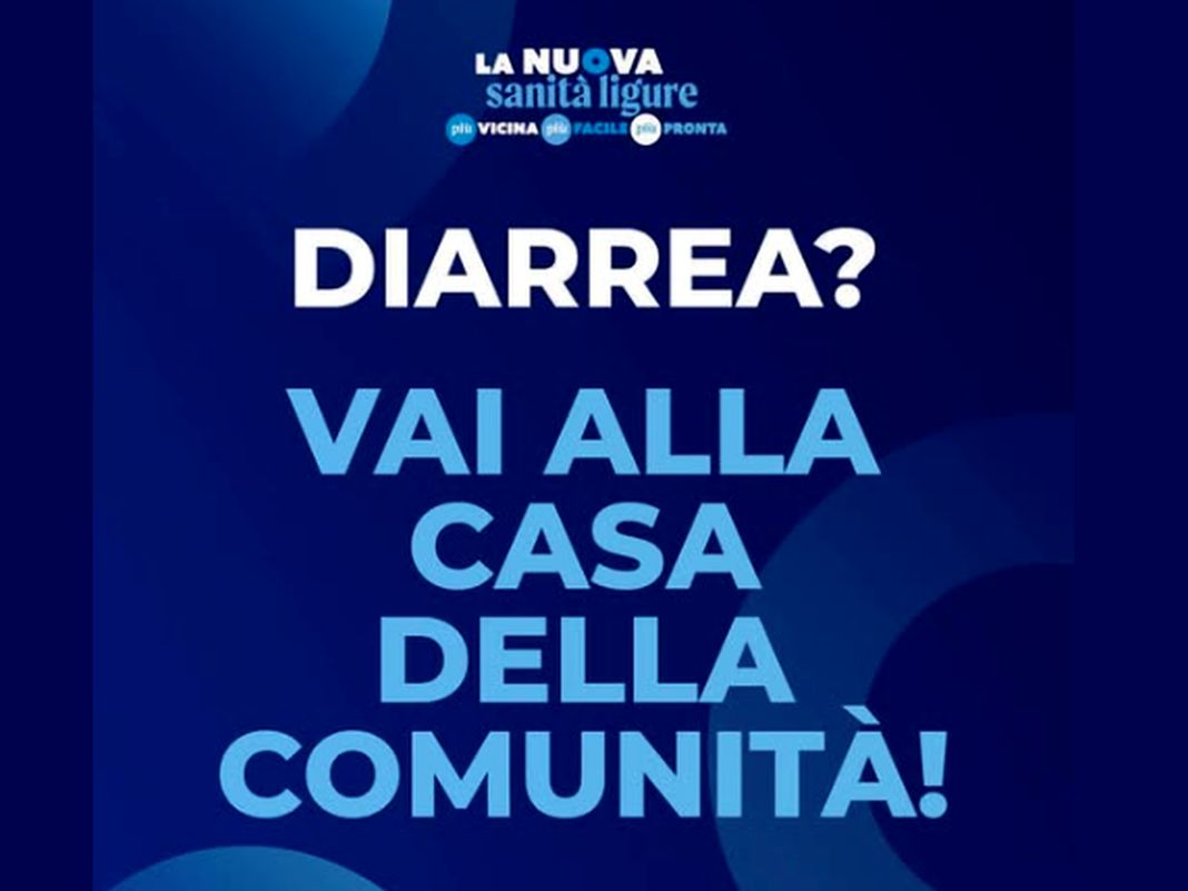 Hai la Diarrea? Vai alla Casa della Comunità, anche Bucci difende la campagna diarrea regione liguria