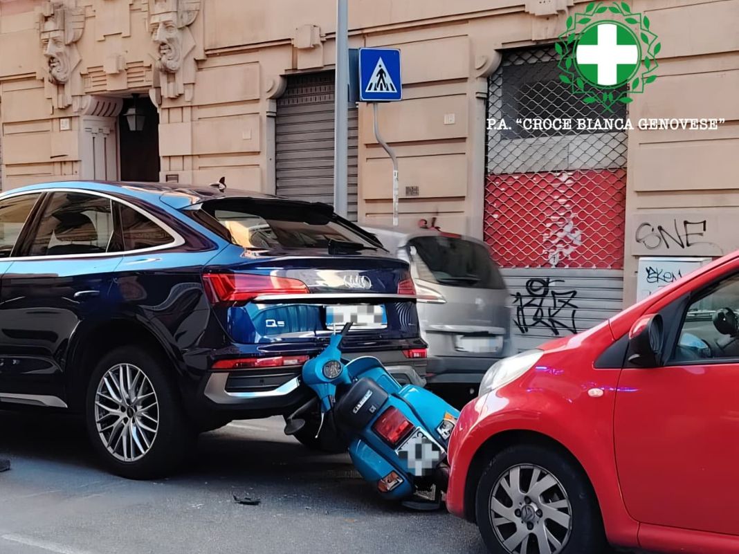 Genova, tamponamento a catena in via Invrea Foce incidente via Invrea 3 giugno 2026